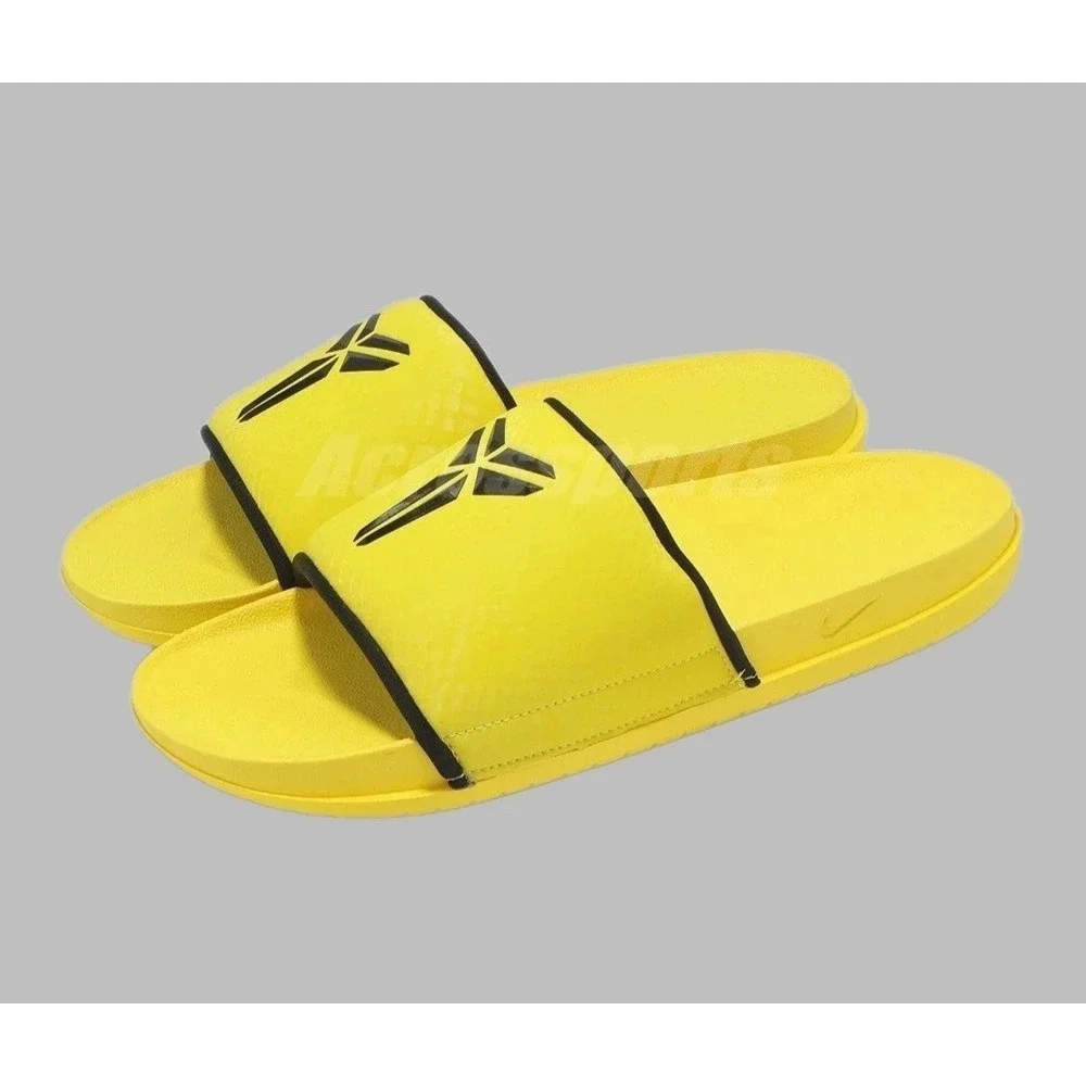 Nike Kobe Offcourt Slide Men Size 12 Lightning Black IF2870-700 Mamba Logo NWT